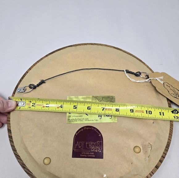 ARTifacts By Tracy Butterfly Flowers & Vines Art In Round Frame Nature Spring - Picture 10 of 11